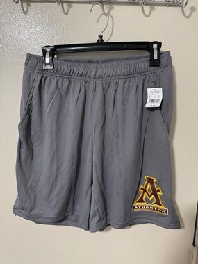 Men's Gray Atherton Shorts-Medium